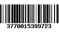 Código de Barras 3770015399723