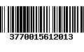 Código de Barras 3770015612013