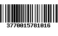 Código de Barras 3770015781016