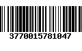 Código de Barras 3770015781047