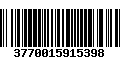 Código de Barras 3770015915398