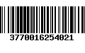 Código de Barras 3770016254021