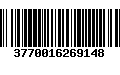 Código de Barras 3770016269148