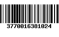 Código de Barras 3770016381024