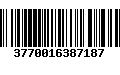 Código de Barras 3770016387187