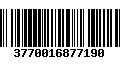 Código de Barras 3770016877190