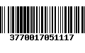 Código de Barras 3770017051117