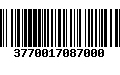 Código de Barras 3770017087000