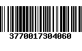 Código de Barras 3770017304060