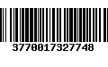 Código de Barras 3770017327748