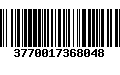 Código de Barras 3770017368048