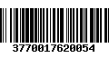 Código de Barras 3770017620054