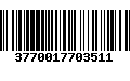 Código de Barras 3770017703511