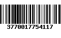 Código de Barras 3770017754117