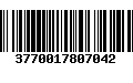 Código de Barras 3770017807042