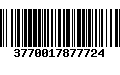 Código de Barras 3770017877724