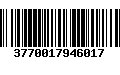 Código de Barras 3770017946017