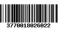 Código de Barras 3770018026022