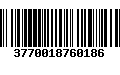 Código de Barras 3770018760186