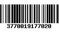 Código de Barras 3770019177020