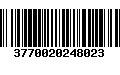 Código de Barras 3770020248023