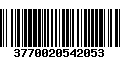 Código de Barras 3770020542053