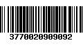 Código de Barras 3770020909092