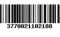 Código de Barras 3770021102188