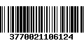 Código de Barras 3770021106124