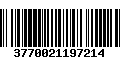 Código de Barras 3770021197214