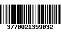 Código de Barras 3770021359032