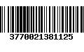 Código de Barras 3770021381125