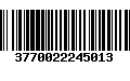 Código de Barras 3770022245013