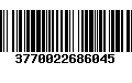 Código de Barras 3770022686045