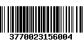 Código de Barras 3770023156004