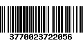 Código de Barras 3770023722056