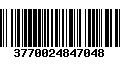 Código de Barras 3770024847048