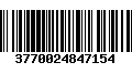 Código de Barras 3770024847154