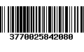 Código de Barras 3770025842080