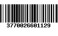 Código de Barras 3770026601129