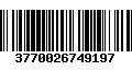 Código de Barras 3770026749197