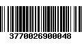 Código de Barras 3770026900048