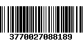 Código de Barras 3770027088189