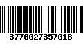 Código de Barras 3770027357018