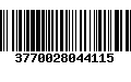 Código de Barras 3770028044115