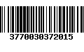 Código de Barras 3770030372015