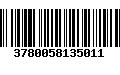 Código de Barras 3780058135011