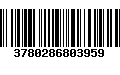 Código de Barras 3780286803959