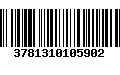 Código de Barras 3781310105902