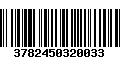 Código de Barras 3782450320033